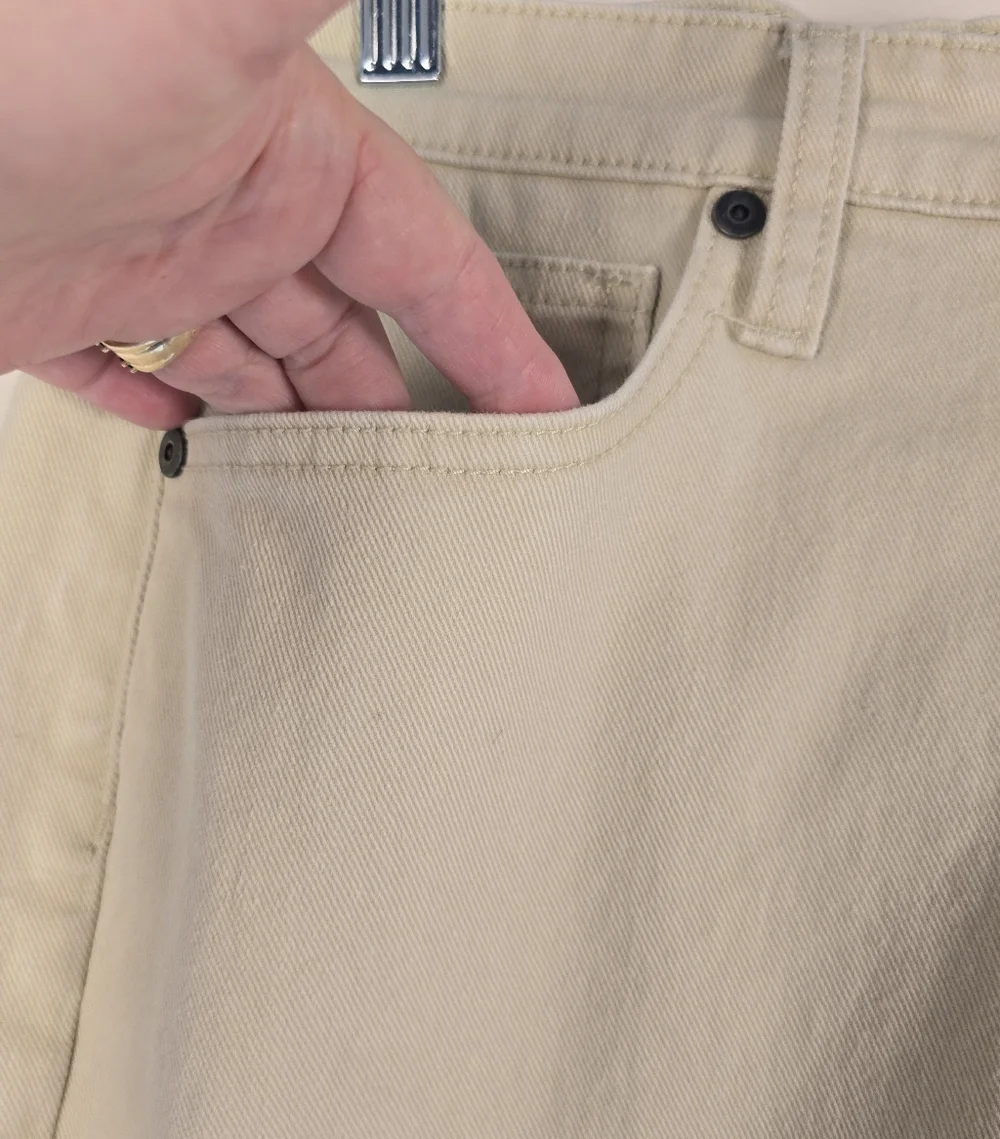 Katin Classic Straight 6 Pocket Beige Denim Jeans. Mens 30/30